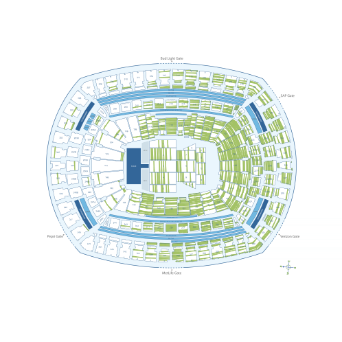 MetLife Stadium Seating Chart